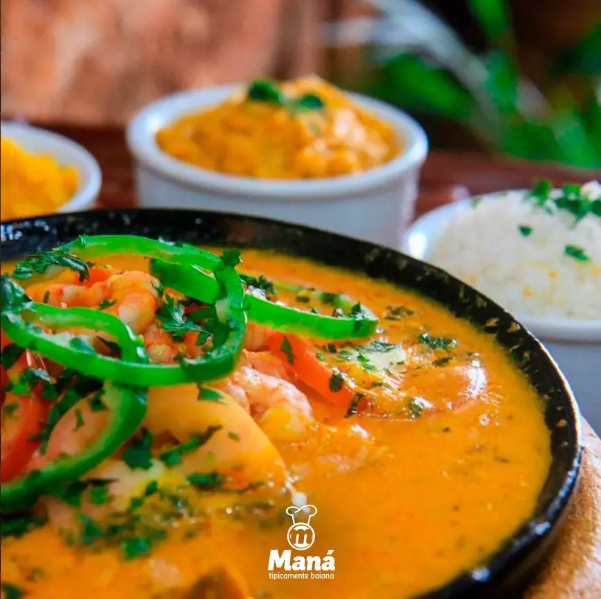 Moqueca de camarão do Maná