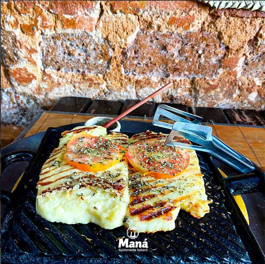Filé de peixe grelhado do Maná
